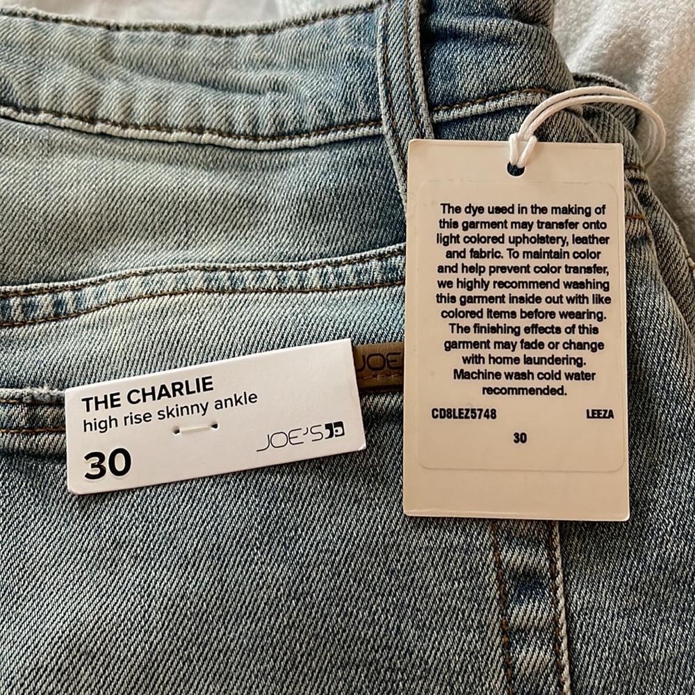 NWT Rare Joes jeans the Charlie High Rise Skinny Ankle size 30